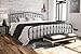 Metal bed headboard and footboard
