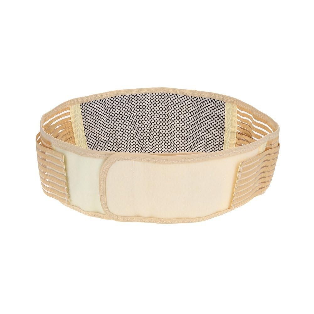 Faja Lumbar Cinturón De Soporte Lumbar Autocalentable Que Ayuda A Aliviar La Presión En Columna Vertebral Soporte Cinturón(Brass,M)