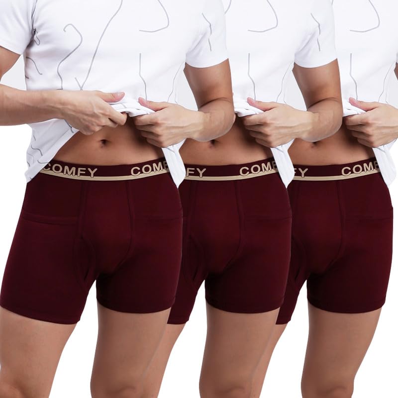 Image of Amul Comfy Men Cotton Solid Combo Pack(Assorted Colours May Vary)