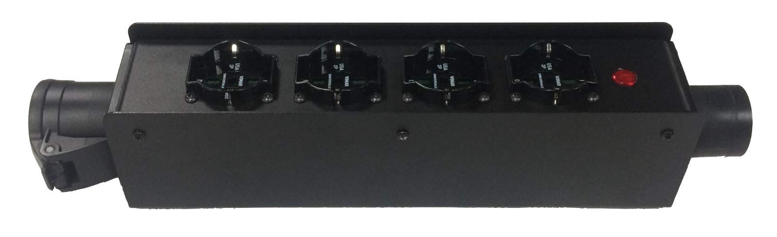 DG Systems - Ciabatta CEE 16A con 4 prese universali e uscita CEE - Made in Italy