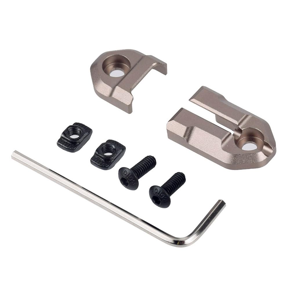 Remote Pressure Switch Mount Plate Aluminum, for HL-X Weapon Lights Tape Switch Mounting. (Mlok-Tan)