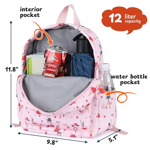 Image of Zicac Toddler Backpack for Boys Girls 12 inch Mini Kids Backpack for School & Travel, Preschool Kindergarten Daycare Backpack