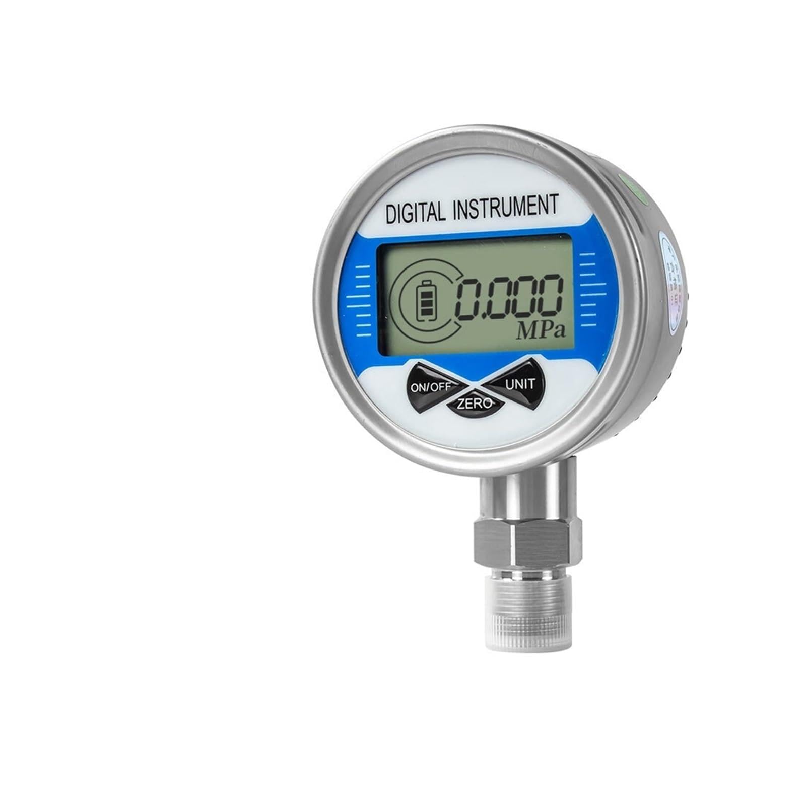 Manómetro, Manómetro Digital de 60/80/100mm, medidor presión mecánico con puntero 0,1-60Mpa M20 x 1,5 304SS(Digital 80mm 0.5G,0-60Mpa)