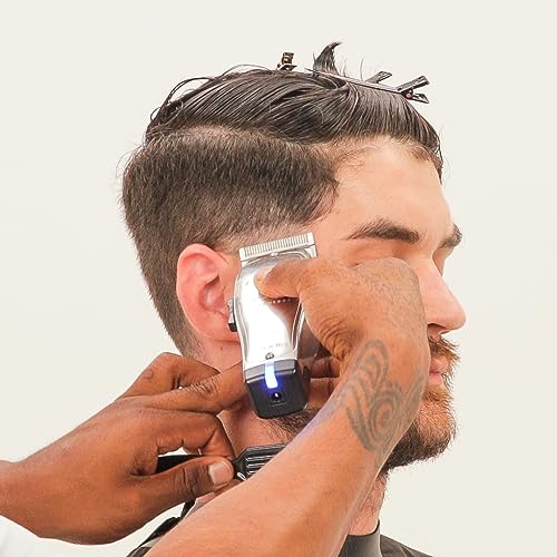 Andis 12660 Professional Master Corded/Cordless Hair Trimmer, Adjustable Carbon Steel Blade Hair Clipper thumb #4