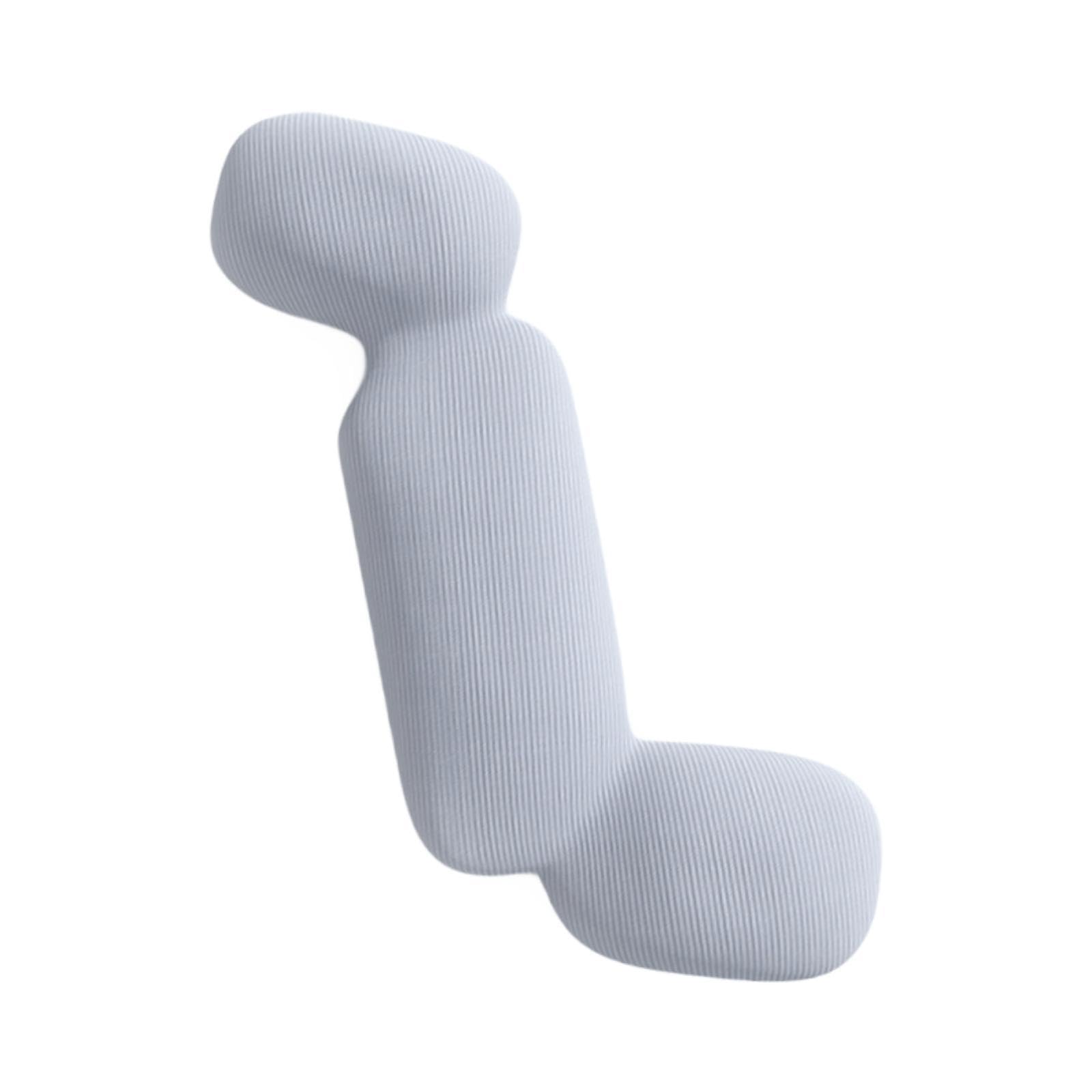Körperkissen Lang Ergonomisch Geformtes Ganzkörperkissen Stillkissen Schwangerschaftskissen Angenehmer Bezug aus Atmungsaktivem Stoff für Schlaf, Grau