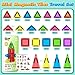 40PCS Mini Magnetic Tiles Toddler Travel Essentials Toys with Case Set, Magnetic Building Blocks Kids Games, Montessori Preschool Education Sensory Toys for 3 4 5 Year Old Boys Girls Birthday Gifts