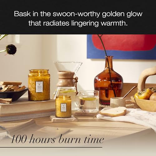 Voluspa 760704 Baltic Amber, Large Candle Jar, 18 Oz, 100 Hour Burn Time, All Natural Wicks And Coconut Wax For Clean Burning thumb #3