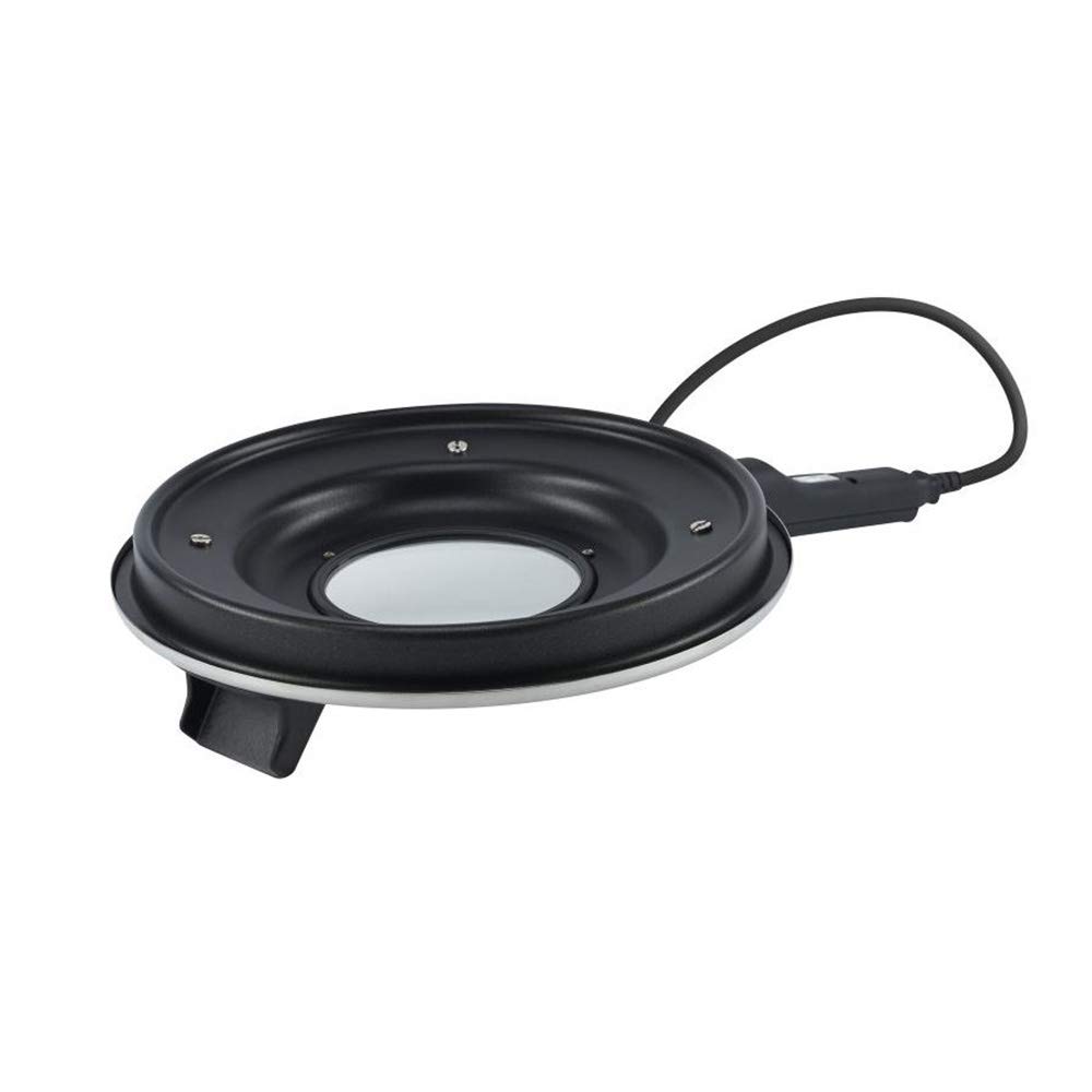 REMOSKA PRIMA Marmite à couvercle électrique | Cuisson de viandes, pains et desserts sucrés | Mini-four | Cuisson économique | Fabriqué tchèque (noir/argent, 4 l / 4 personnes / 580 W)