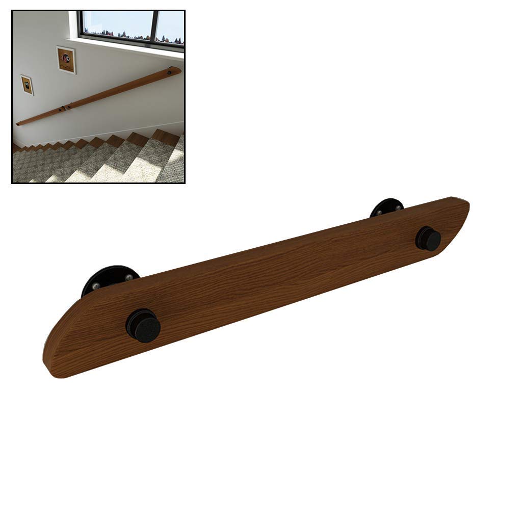 KHLMSRXJ Stair banister handrail Handrails for Stairs, Solid Wood Stair Handrail, Pine Anti-Slip Wall Safety Railings, Suitable for Bars, Lofts, Stairs, 30cm-150cm (Size : 30cm)