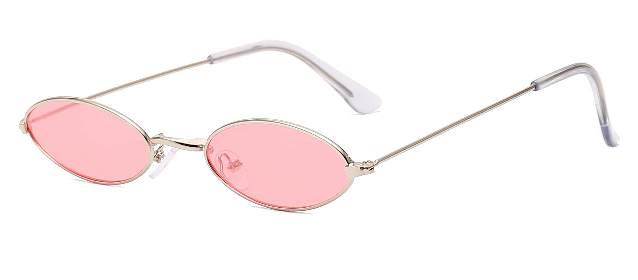 Cylen Small Retro Slender Oval Sunglasses For Women Men Classic