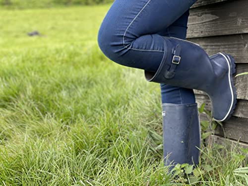 Jileon Wide Fit Womens Rain Boots - Fit up to 18” Calves - Unique Design For Wide Feet, Ankles & Calves2