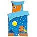 Produktbild Aminata Kids - Kinder-Wende-Bettwäsche 135x200-cm Sendung mit der Maus - Jungen Mädchen & Jugendliche - Baumwolle - bunt - weich & kuschelig, Marken-Reißverschluss & Öko-Tex