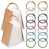 Matériau robuste : fabriqués en métal, ces anneaux de reliure sont conçus pour résister à une utilisation fréquente et ne se plient ni ne se cassent. porte-clés, anneaux de reliure