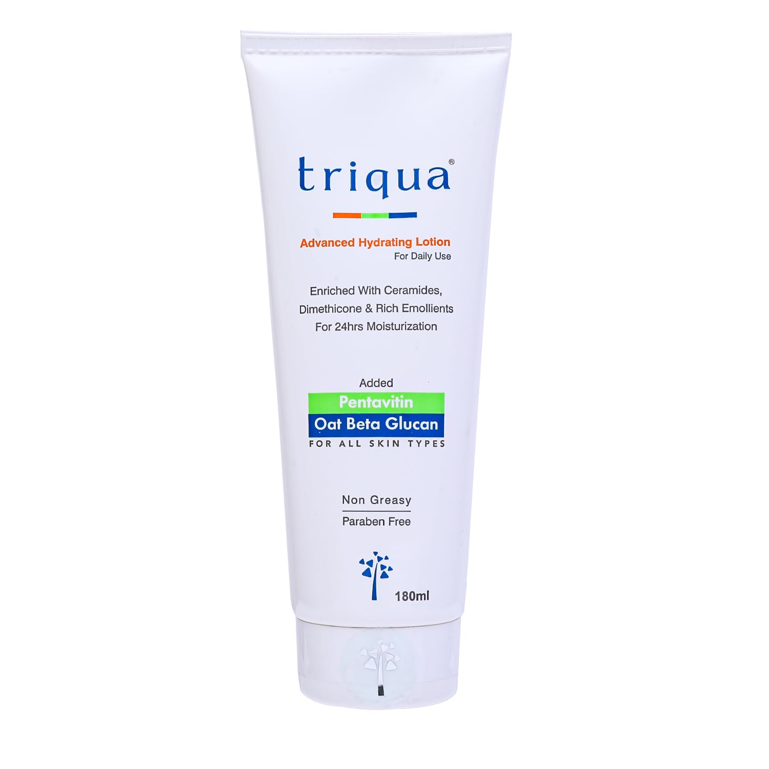triqua advanced hydrating lotion, enriched with ceramides, Oat beta glucan, Hyaluronic acid & Dimethicone & Rich emollients, for soft & supple skin, with barrier support,180 ml