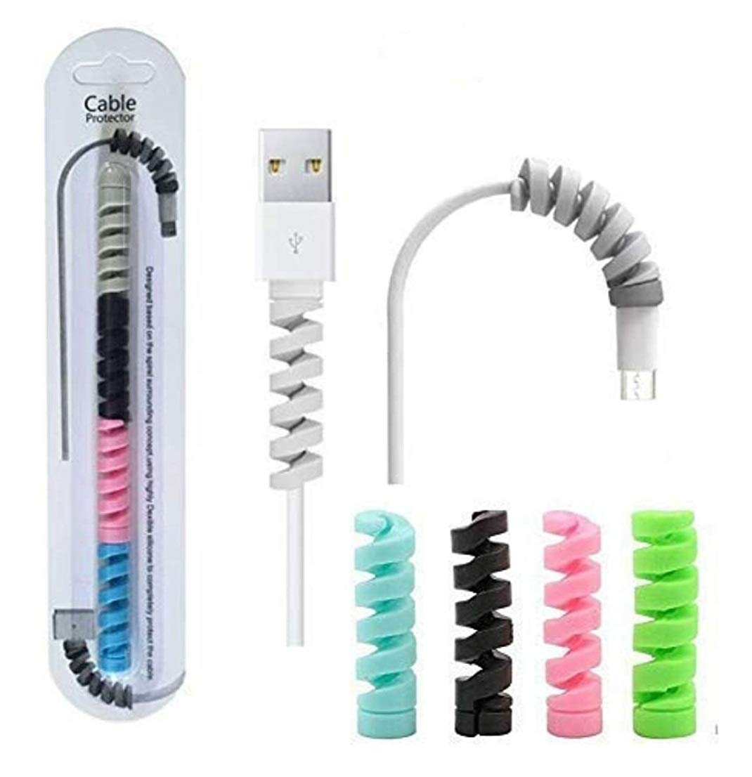 True Desire Spiral Charging Cable Protector for iPhone Samsung Mackbook Universal Earphone Cable Cover,Multi-colored (B0B8HJH6GK) Amazon Price History, Amazon Price Tracker