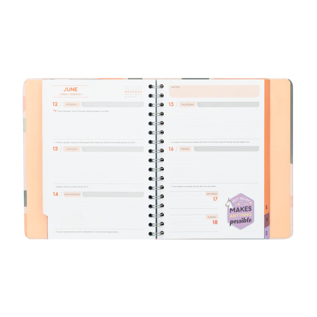 Mr. Wonderful Agenda Office 2022-2023 Semanal Grande A Tope De Ganas Y