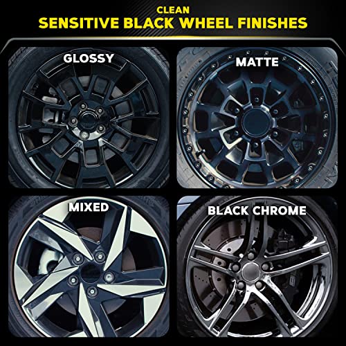 Meguiar's Hot Rims Black Wheel Cleaner, Deep Foaming Gel Specially Formulated to Effectively Clean Matte, Gloss, Satin, and Chrome Black Wheels, 24 Oz Spray Bottle - Image 4