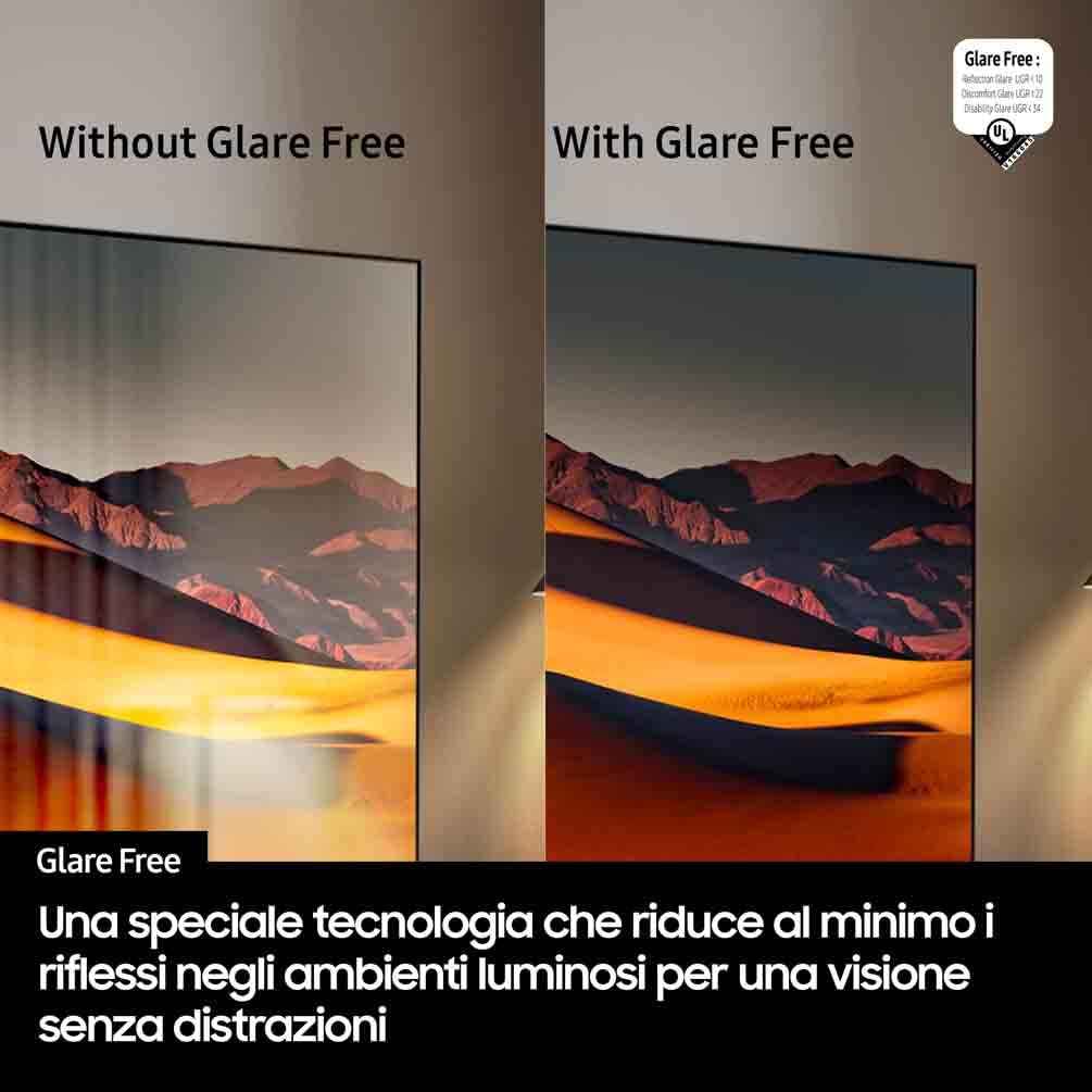 Samsung Smart TV 55'' QE55QN94FATXZT Neo QLED 4K Mini LED, NQ4 AI Gen3 Processor, 4K AI Upscaling Pro, Glare Free, Motion Xcelerator 165Hz, Dolby Atmos & OTS+, NeoSlim Design, 2025