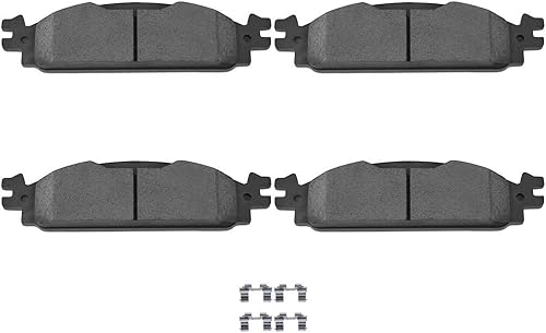 Kit de pastillas de cerámica, D1376 SCITOO 4 piezas de pastillas de freno delantero para Ford para Flex 2009-2011, para Ford para Taurus 2010-2011,
