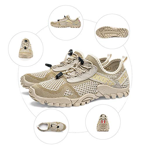 Image of SOBASO Water Shoes Women Men Quick Drying Swim Beach Aqua Shoes for Water Sport Diving Hiking Sailing Travel