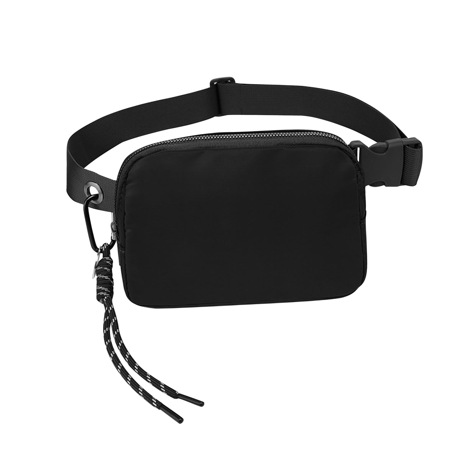 Belt Bag for Women Men Sport Waist Pack with Zipper Fashion Waist Bag Black-image-27