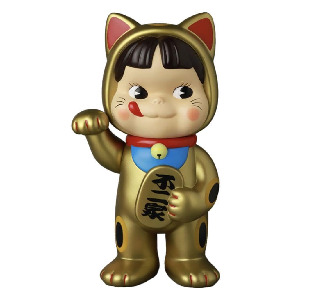 Amazon.co.jp: 不二家ソフビコレクション 招き猫ペコちゃん 金塗装 