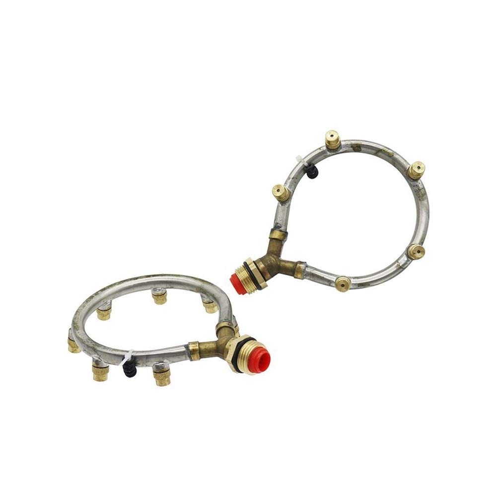 Gartenbewässerungsdüse mit verstellbarem Sprühnebel-Sprinkler für Bewässerung und Befeuchtung, Staubsprüher-Kühlsystem, M14 x 1,5 mm