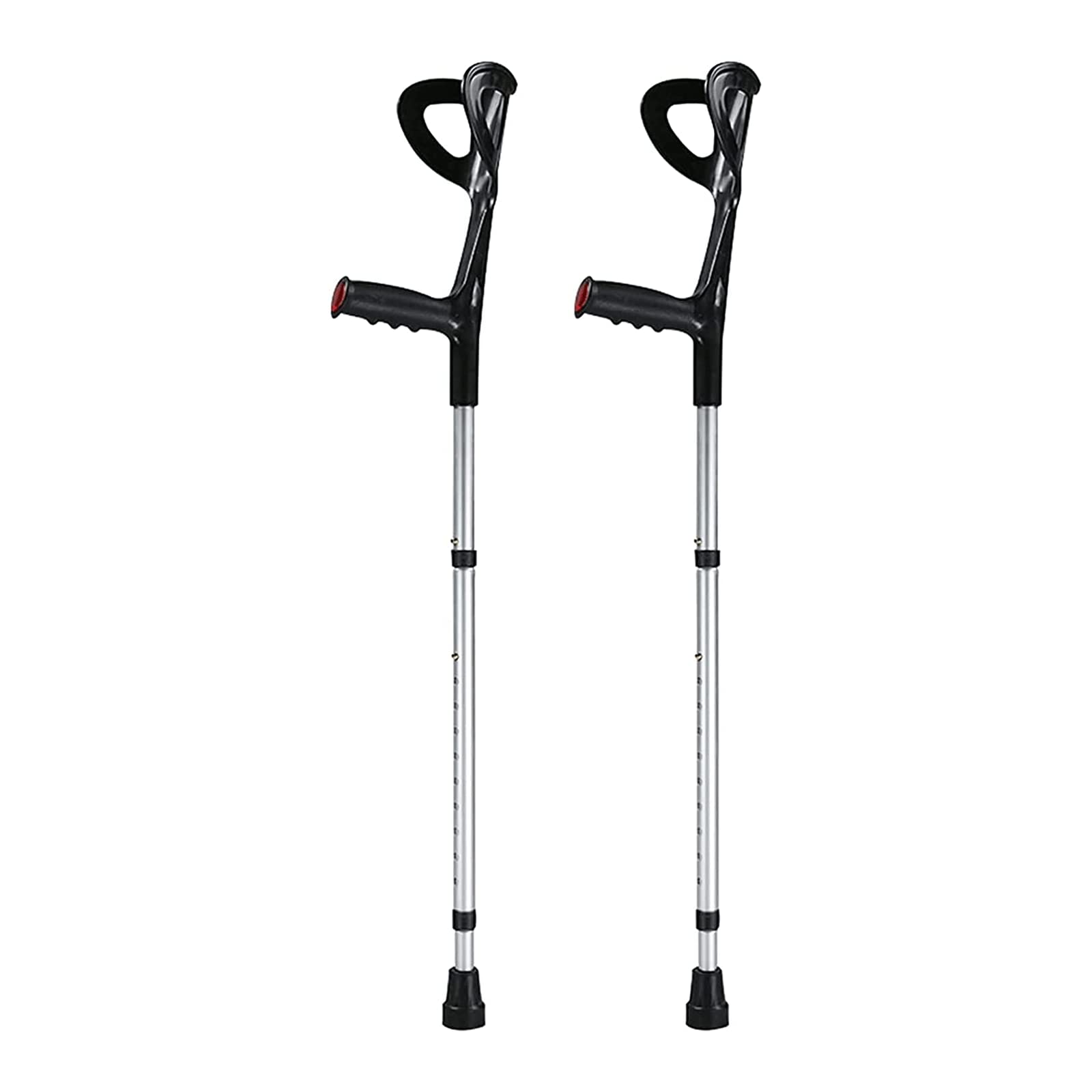 PAASHE Muletas de Aluminio, 2 Bastones Plegables para antebrazos, Altura de 55-75 Pulgadas, Bastones Ajustables para Viajar o Trabajar, bastón para Caminar