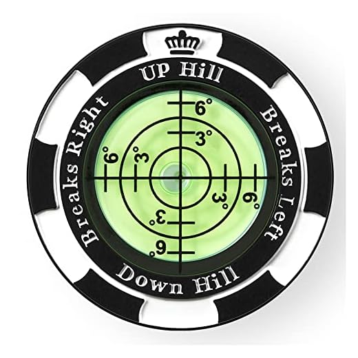 SlopeMaster ProGreen Reader - Golf Ball Marker with High Precision Green Reading Aid Golf Accessories for Men Women(Black)