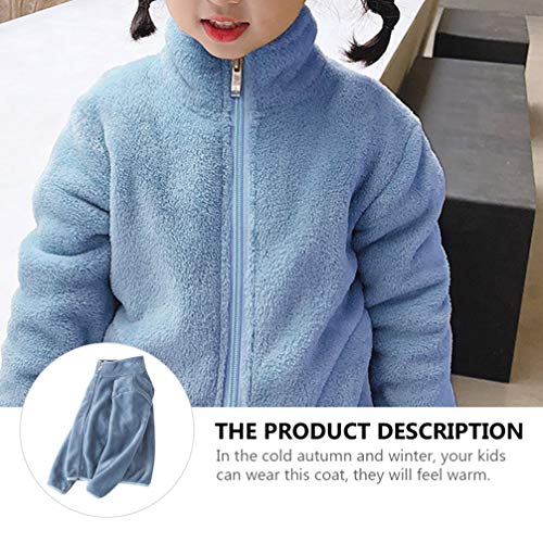 KESYOO Casaco de Lã para Meninas Fuzzy Casaco Infantil Sherpa Casaco Quente de Inverno para Crianças
