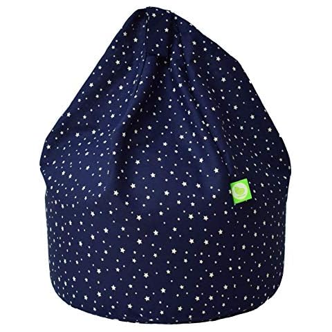 Bean Lazy 100% Cotton Navy Stars Bean Bag Cover