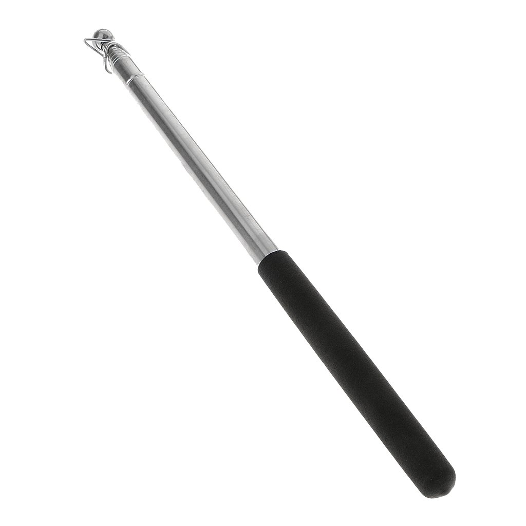 Magideal Extendable Pole 1.6M Portable Telescopic Handheld Flag Pole - Black-picture-16