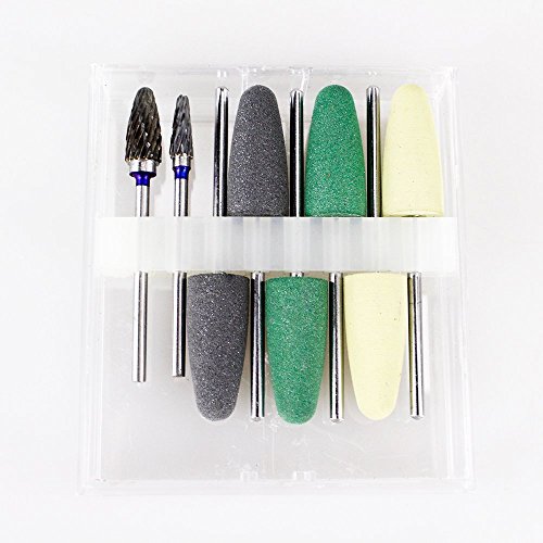 Polishing Burs Kits Acrylic Resin Bridgework Grinding Set 8pcs by Pwhite