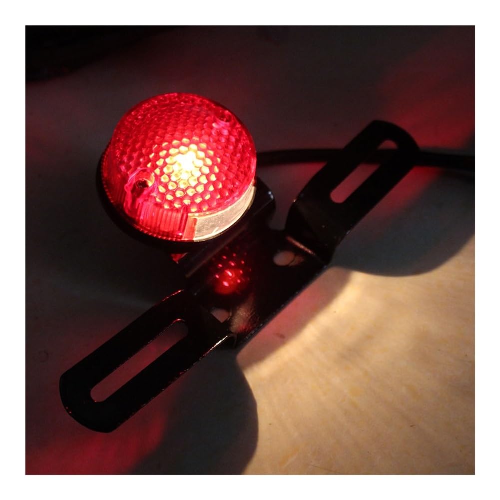 Luce di Stop Posteriore Universale per Moto con Supporto per Targa Stop Luci Freno