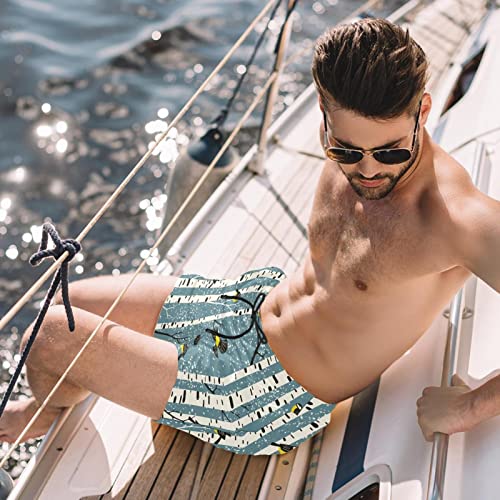 Maillots de bain pour hommes short de plage à séchage rapide oiseaux - 2