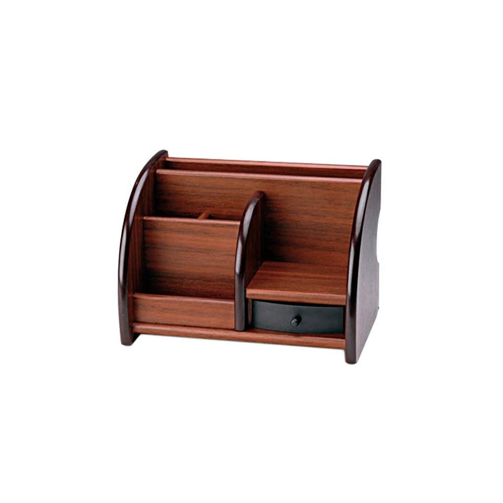 Support de télécommande, Caddie/Bureau en Bois, Organisateur de Rangement de Fournitures de Bureau/Stylo Rotatif, Organisateur de Bureau Multifonctionnel