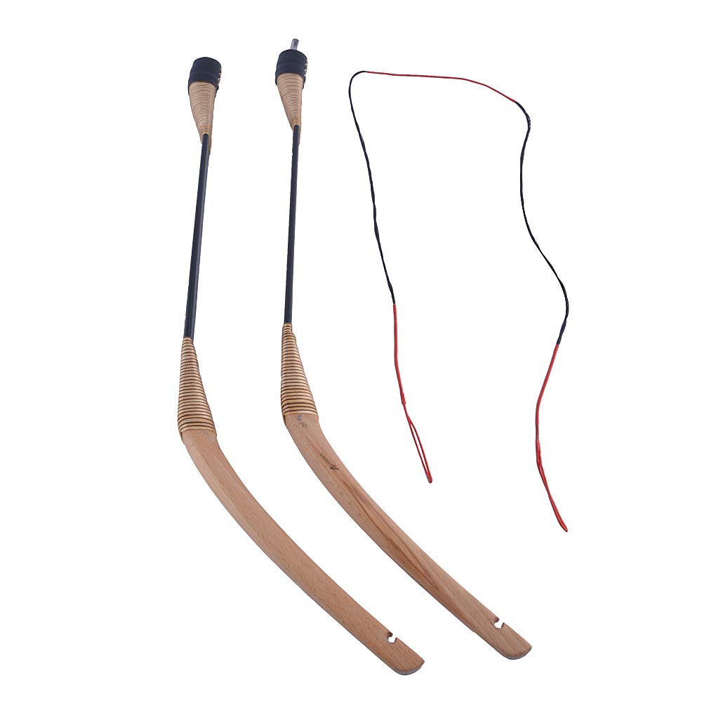 AMEYXGS Tiro con l'arco Arco Lungo Tradizionale Takedown Arco Ricurvo Arco da Caccia 20-35 libbre Horsebow Arco Mongolo per Tiro al Bersaglio all'aperto Pratica con la Mano Destra e Sinistra