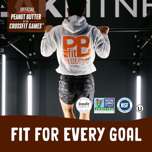 Image of PBfit 24 Ounce Peanut Butter Powder Chocolate Flavor, Cocoa Powdered Peanut Butter Spread From Real Roasted Peanuts and Cocoa, 6g of Protein 7% DV, Gluten-Free, 70 calories, 88% less fat (Pack of 1)
