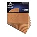Aspect Peel and Stick Backsplash 3in x 6in Brushed Copper Long Grain Metal Tile for Kitchen and Bathrooms (8-pack)