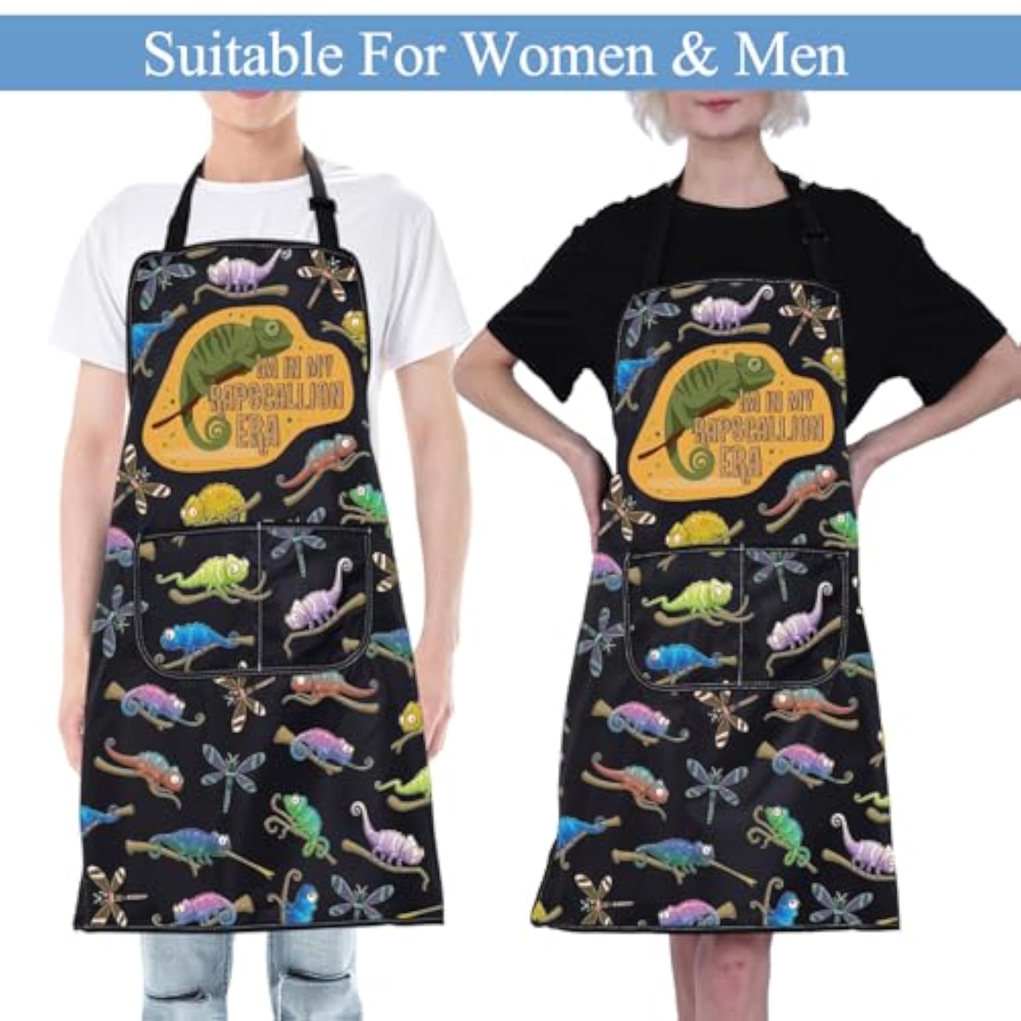Funny Chameleon Apron Gift for Reptile Lovers