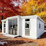 Casa contenedor expandible de 20 pies/30 pies/40 pies con cine en casa, casa pequeña prefabricada centrada en el entretenimiento, casa modular móvil de lujo