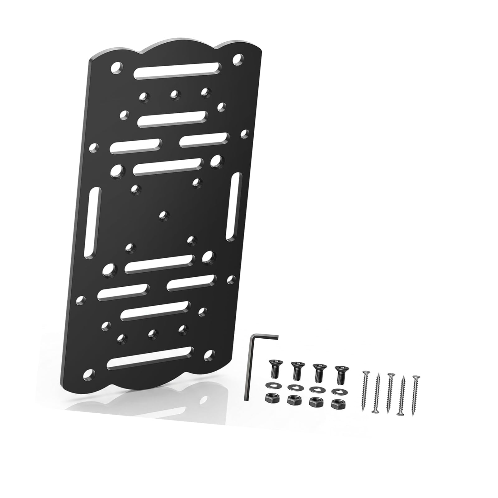 Stable Mailbox Post Mounting Base Weather Resistant Mailbox Bracket for Garden Patios and Commercial Use Post Mounting Bracket