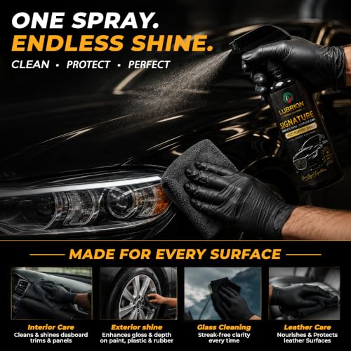 Image of Signature Multi Purpose Shiner - Premium Car Polish for Interior & Exterior, UV Protectant & Dust Repellent for Plastic, Vinyl & Leather | 500ml