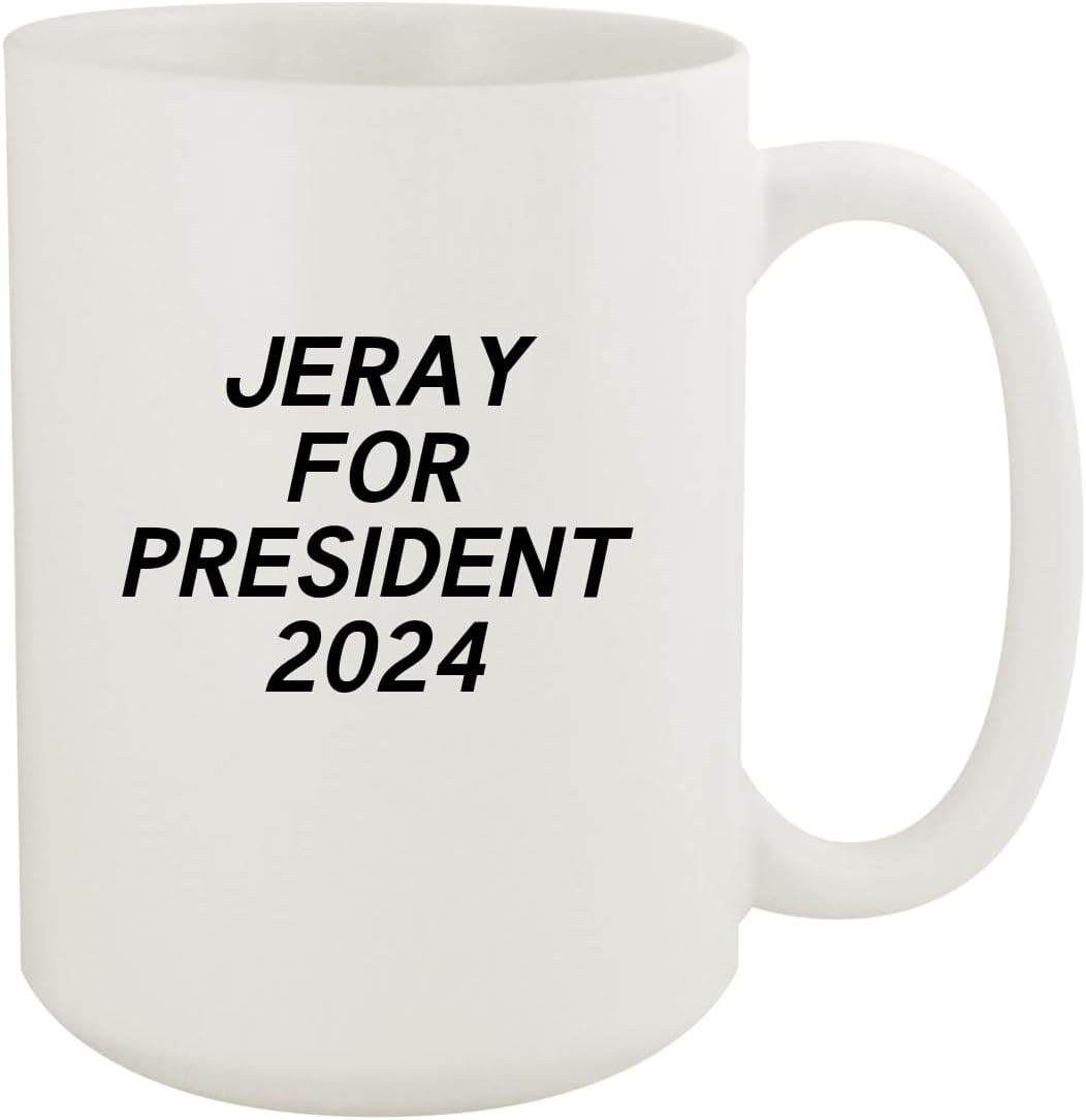 Jeray For President 2024 - Ceramic 15oz White Mug, White