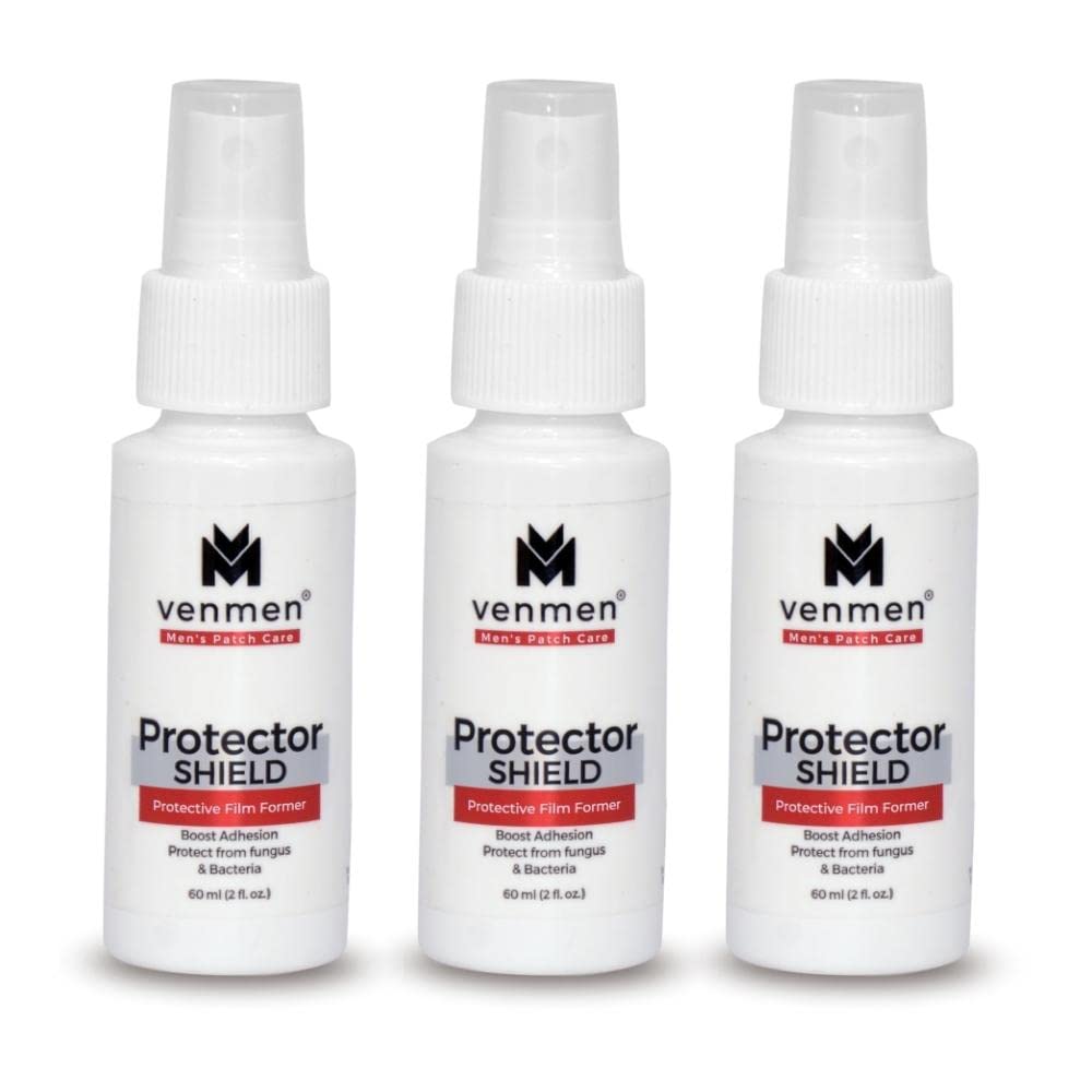 Venmen Protector Shield 60 ML (Hair Patch Protector Shield Pack of 3 Pcs Combo) Men's Patch Care Product