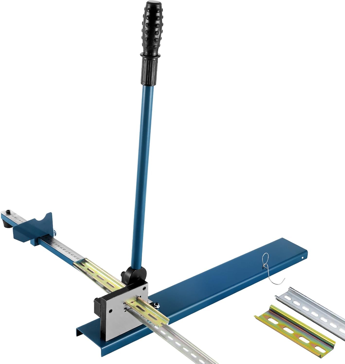 MXBAOHENG Découpe de Rail Din 35 * 7.5 MM Coupe Rail DIN à Double Trou avec Règle pour Couper Les Rails en Acier/Aluminium (bleu)