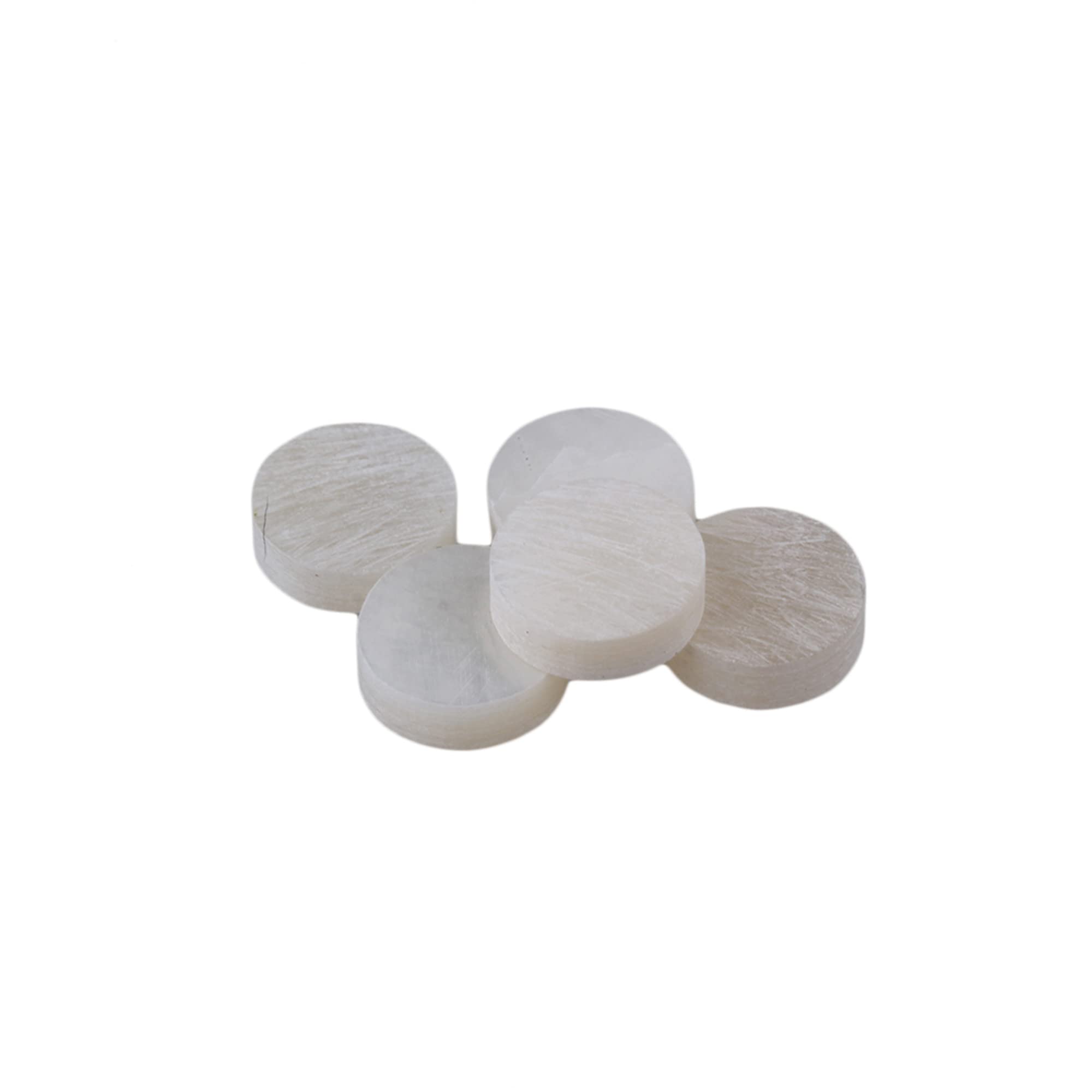 Yibuy 300 piezas de 6 mm blanco nácar traste para guitarra con incrustaciones de puntos