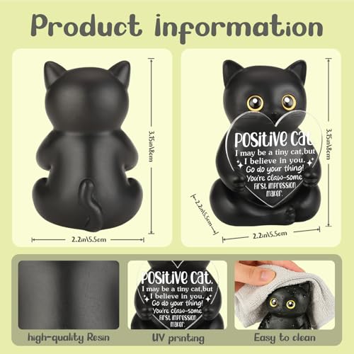 Figurita Decorativa Gato Negro THRXOBN miniatura 2
