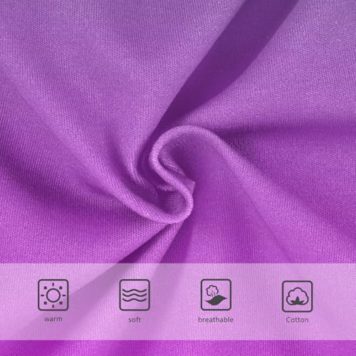 Joisal Violet Magenta Gradient Ombre Panties for Girl Toddler Underwear Floral Cotton Colorful Briefs Girls Undies 2t3