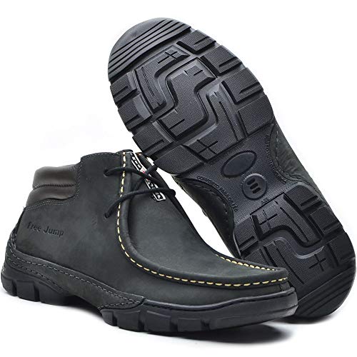 Sapato Casual Masculino Couro FJ CR02 Preto 37